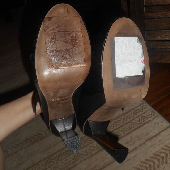 NEW Derek Lam black leather and cow hair booties, size 8 - Picture 11 of 11